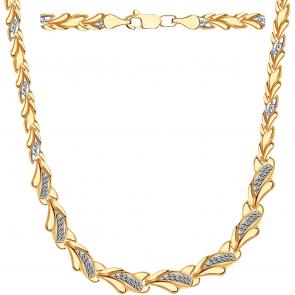 Золотое колье МАГНАТ МА 024037 фото